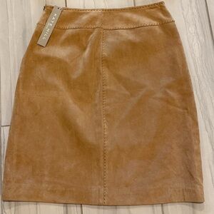 Kate Hill Leather Mini Skirt
